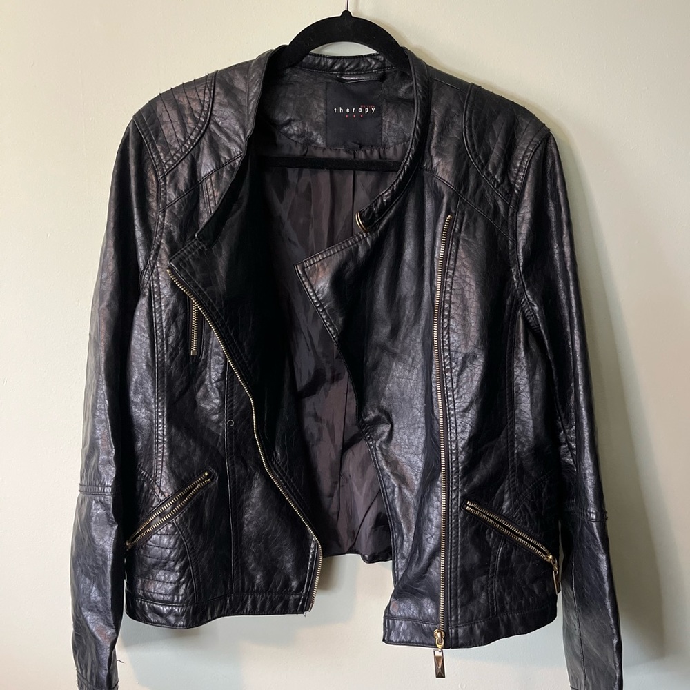 Womens Black Leather Jacket